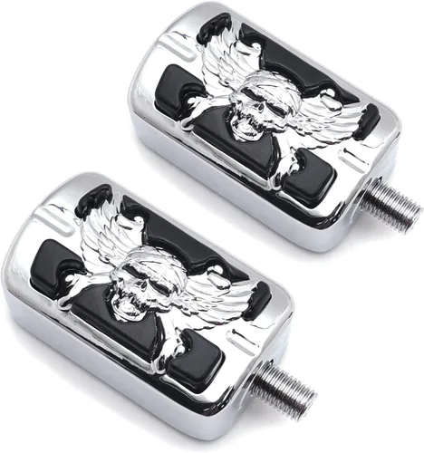 Vista 6 de XKH - Palanca de cambio de cráneo con forma de zombi de cráneo compatible con Electra Wide Super Low Glide Softail XLX Chrome [P/N: MT216-062-CD2]