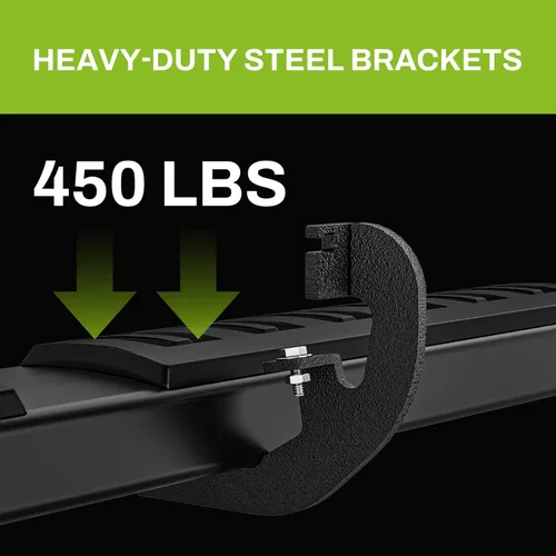 Vista 7 de AUTOSAVER88 Estribos laterales compatibles con Ford F150 Super Crew Cab 2009-2014, barra Nerf de 6 pulgadas para paso lateral