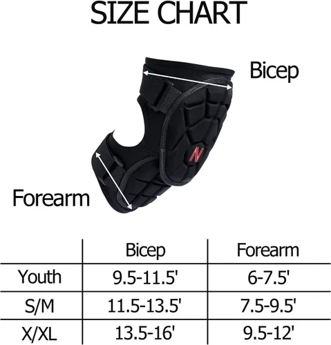 Vista 2 de Protector de Codo para Batedores de Béisbol para Jóvenes, Adultos - Protector de Codo para Softbol para Jóvenes, Adultos - Protector de Codo