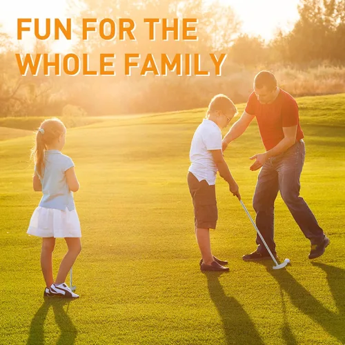 Vista 6 de QPPKI Putter de golf – Putter bidireccional de 33 pulgadas para mano izquierda/derecha, con pelotas de práctica, juego combinado de golf