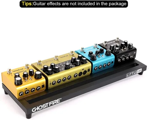 Vista 7 de Ghost Fire - Soporte para pedales para guitarra, de aleación de aluminio, soporte para pedales de efectos para guitarra, con bolsa de transporte