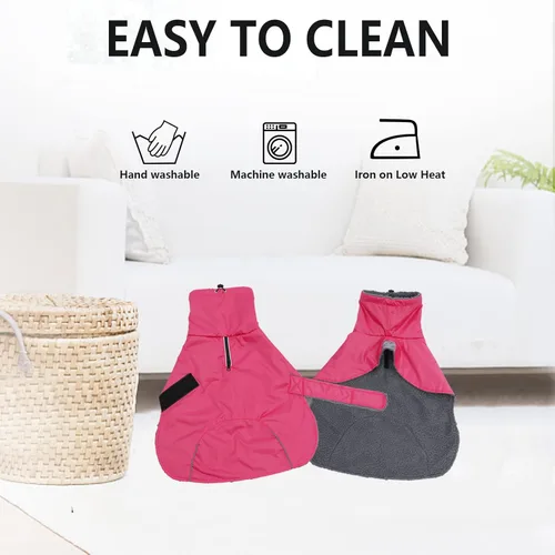 Vista 40 de Abrigos de perro salchicha impermeables, perfectos para perros salchichas, salchichas, abrigo de invierno para perro Weiner con forro polar