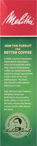 Vista 14 de Melitta Filtros de café en cono #4, bambú, 80 unidades (paquete de 6) 480 filtros totales, el embalaje puede variar