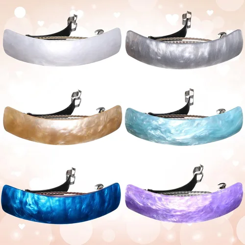 Vista 3 de WILLBOND 6 Piezas Pasadores de Cabello para Mujeres Pasadores Grandes para Cabello Clips Franceses Horquillas Broche Retro para Regalos de Mamá