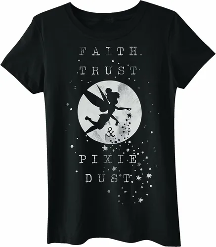 Vista 2 de Disney Peter Pan Faith Trust Pixie Dust Tinkerlbell - Camiseta para mujer