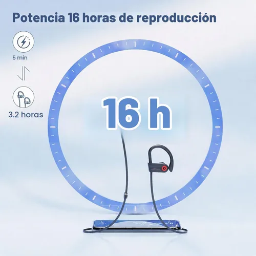 Vista 3 de Boean Bluetooth Headphones, Wireless Headphones with AI Music Generation Negro