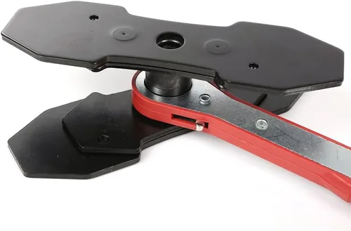 Vista 8 de PIT66 Llave esparcidora de pistón de freno de trinquete almohadilla de pinza de instalación de herramienta de prensa de trinquete rojo