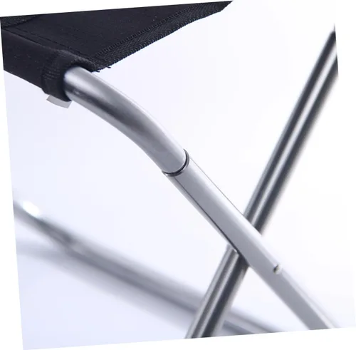 Vista 4 de Mipcase Aluminum Alloy Outdoor Folding Stool Tall Camping Chair Canvas Seat BBQ Stool Portable for Camping Fishing BBQ
