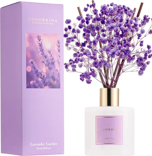 Vista 46 de Cocorrína Juego de difusor de varillas - Difusor perfumado de rosa satinada con varillas para el hogar, difusor de varillas para decoración
