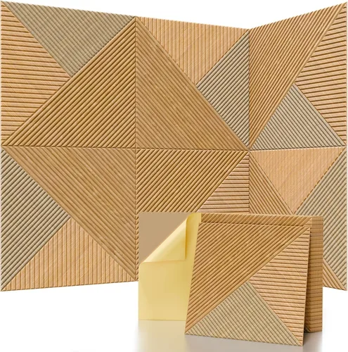 Vista 28 de Paquete de 15 paneles hexagonales de espuma a prueba de sonido para paredes, paneles acústicos de 12" x 11" x 0.35" de alta densidad que absorben