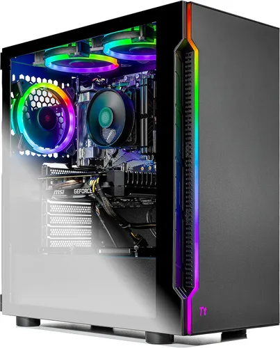 Vista 15 de Computadora PC de escritorio para jugadores Skytech King 95 - Ryzen 7 9700X 3.8 GHz (5.5 GHz Turbo Boost), NVIDIA RTX 5070 12 GB GDDR7, 1 TB Gen4