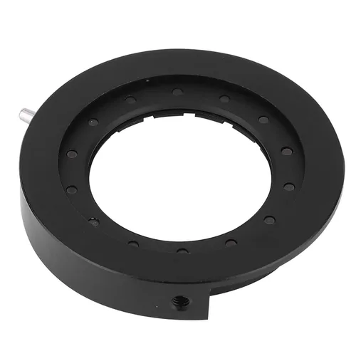 Vista 8 de Microscope Iris Adapter Aperture Adjustable Lens Optical Diaphragm for Microscope(SK25 with Base)