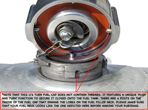 Vista 4 de Par de juntas Viton para tapas de combustible Freightliner de 1/4 de vuelta