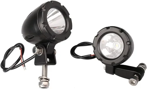 Vista 6 de Lightronic Offroad - Cápsulas redondas de luz antiniebla LED de 1.7 pulgadas, haz de inundación de largo alcance blanco frío de 6000 K, carcasa