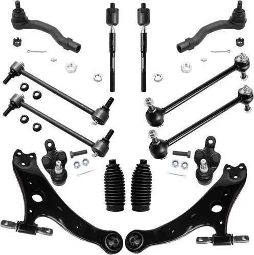 Vista 49 de Detroit Axle - Kit de suspensión RWD Front End de 16 piezas para Chrysler 300 Dodge Charger Challenger 11-14, 6 brazos de control, 4 barras