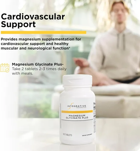 Vista 3 de Integrative Therapeutics Magnesium Glycinate Plus - Suplemento de apoyo para la función cerebral para adultos* - Apoya la función cardíaca