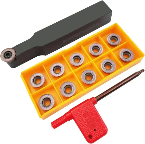 Vista 8 de Juego de soporte de inserción de herramienta de torneado de carburo indexable de vástago de 1/2 "/12 mm, 2 piezas SCACR1212H09 SCACL1212H09