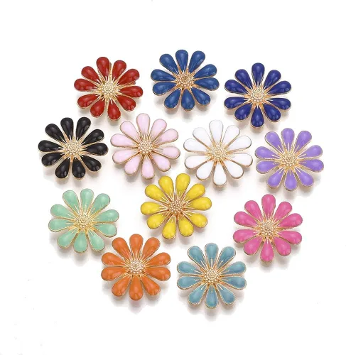 Vista 10 de Beadthoven - Cabujones de resina de resina para hacer joyas, sin agujero, Resina, Resina