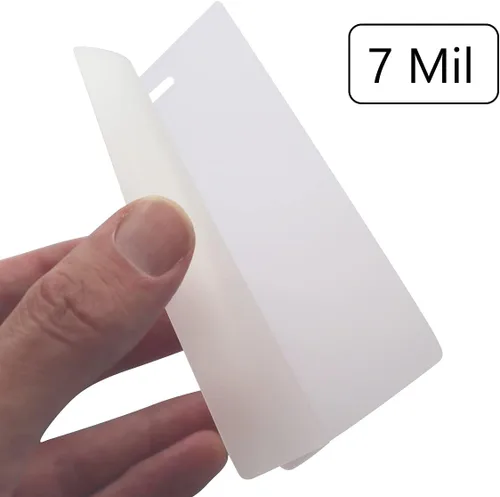 Vista 3 de Paquete de 5 bolsas laminadas resistentes de 0.276 in para etiquetas de equipaje, hojas transparentes de 2 ½ x 4 ¼ pulgadas, kit de etiquetas