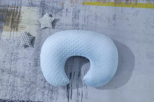 Vista 6 de Funda de almohada de lactancia para bebés, fundas de almohada de lactancia para madres lactantes, ajuste ultra suave, almohadas de lactancia Azul