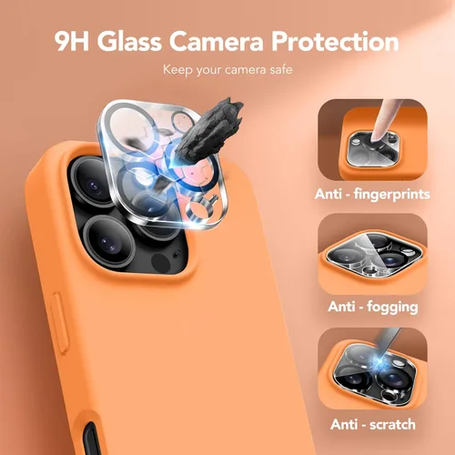 Vista 206 de GONEZ Funda magnética para iPhone 14, compatible con Magsafe, con protector de pantalla + protector de cámara, forro de microfibra antiarañazos