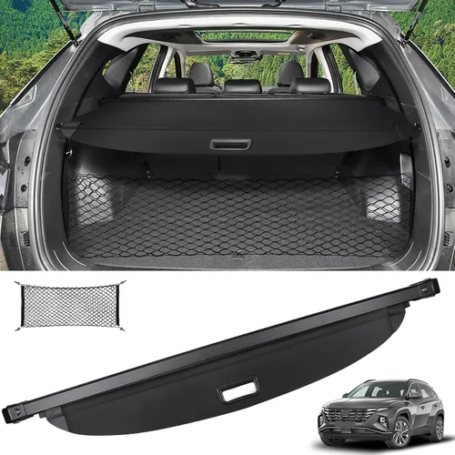 Vista 29 de Sze Cubierta de carga para Jeep Grand Cherokee 2022 2023 2024 2025 2026 (2 filas; WL) 4XE retráctil para maletero, cubierta de seguridad negra