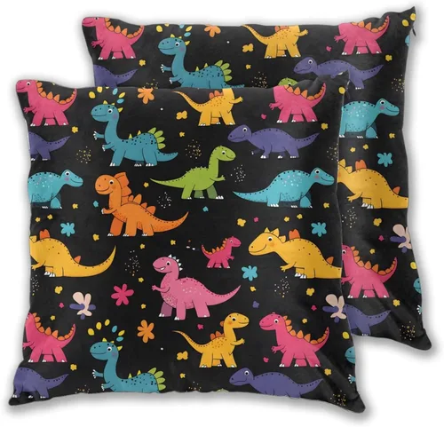 Vista 27 de Juego de 2 fundas de almohada cuadradas de Acción de Gracias, hojas de arce otoñales, fundas protectoras para sofá con cremallera oculta, 16 x 16