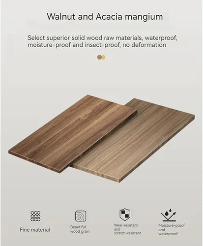 Vista 6 de EUGOOCX VR Display Holder for Headset and Touch Controllers, Wood Desk Stand Compatible with QUEST 3 PICO 4 PS VR2 Rift S and More (Acacia Wood)