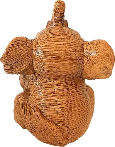 Vista 5 de Betterdecor Figura de estatua de elefante de la suerte de Feng Shui, decoración para el hogar y la oficina para la riqueza (STACKM)