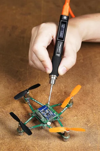 Vista 6 de NovelLife Original TS101 Kit de soldador eléctrico de temperatura ajustable Pantalla digital inteligente con punta de soldadura TS B2 XT60 Cable