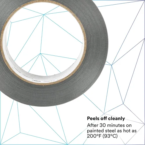 Vista 3 de 3M Cinta adhesiva de vinilo 3903, color gris, 2 in x 50 yd 7.3 mil, envuelta individualmente convenientemente empaquetada