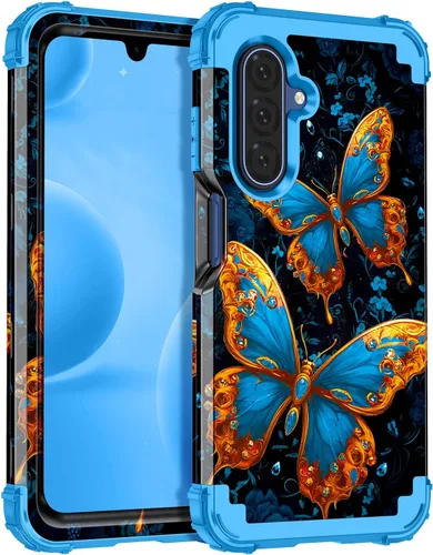 Vista 67 de Casetego Funda para Galaxy A16 5G, Tres Capas de Alta Resistencia Robusta a Prueba de Golpes, Protección Completa Rugosa de PC Duro + Parachoques