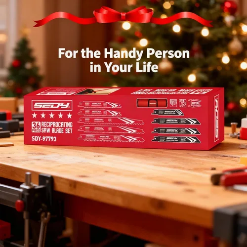 Vista 8 de Juego de hojas de sierra recíproca de 36 piezas, hojas de sierra de primera calidad, cuchillas de corte de madera y metal duraderas con bolsa