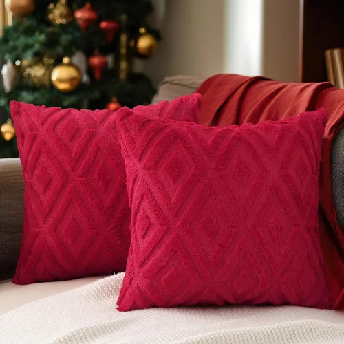 Vista 24 de Pallene Juego de 2 fundas de almohada de color beige de verano de 16 x 16 pulgadas, fundas decorativas de piel sintética suave para sofá, cama, sala