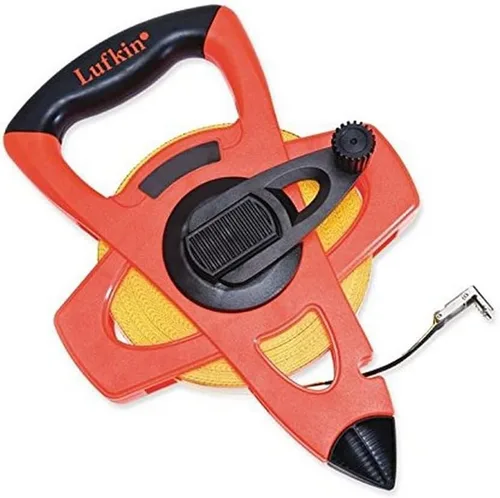 Vista 5 de Lufkin Cintas de fibra de vidrio de carrete naranja Hi-Viz, hoja de 100 pies (182-FE100D)