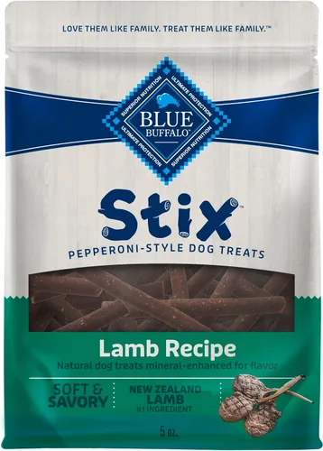 Vista 15 de Blue Buffalo Stix Pepperoni-Style - Golosinas para perros hechas con ingredientes naturales, receta de carne de res, bolsa de 13 onzas