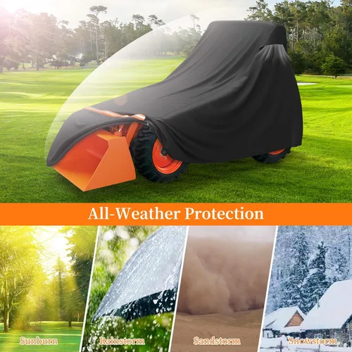 Vista 6 de STARTWO Cubierta Completa para Tractor Impermeable de Servicio Pesado, Universal se Adapta a la Mayoría de Tractores Utilitarios Compactos