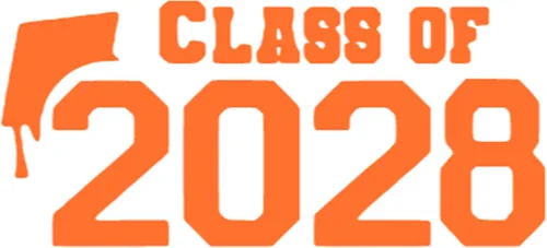 Vista 17 de Class of 2028 Iron On Decal, Graduation Shirt Transfer, Graduate Tshirt Patch, DIY Crafts, Graduation Cap, Pick Size and Color, Iron-On Almost Black