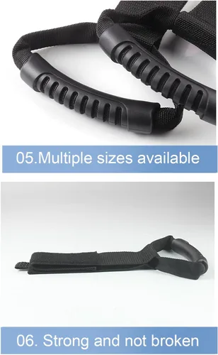 Vista 6 de Handles – Heavy Load Straps, Adhesive Wrap Organizer, Portable Cable Holder Space Saver Mount, Indoor Gear for Wires, Power Tools, Garage Cleanup