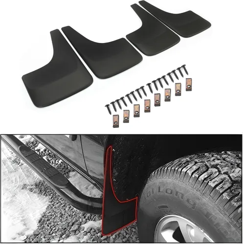 Vista 9 de ECOTRIC Guardabarros para guardabarros compatibles con Chevy Chevrolet Silverado/Avalanche/Suburban/Tahoe 2001-2014 con guardabarros de repuesto