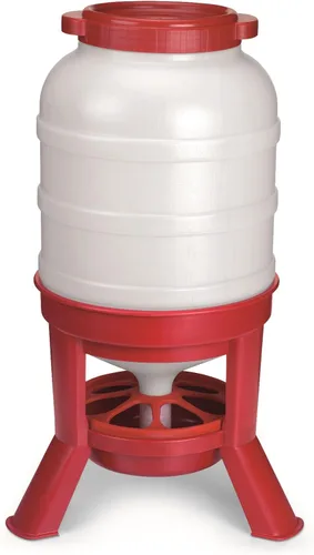 Little Giant® Alimentador de Cúpula de Plástico | Contenedor Tanque de Plástico Resistente Alimentado por Gravedad para Aves de Corral | Aves de