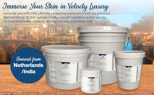 Vista 2 de uh*Roh*Muh Mantequilla de mango refinada prémium – Cuidado de la piel y cuidado del cabello esencial para una hidratación suave y sedosa