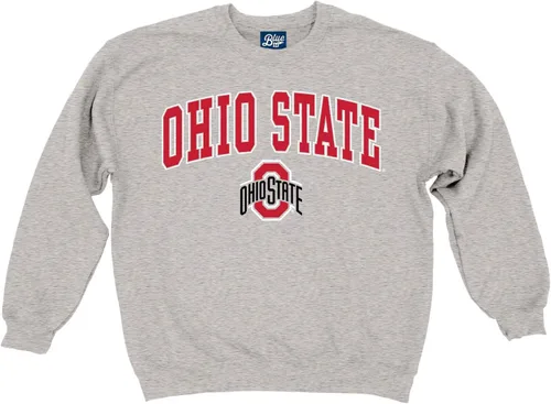Vista 2 de Blue 84 NCAA - Sudadera con cuello redondo para hombre, color gris, con arco encima