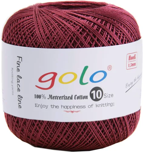 Vista 41 de golo 24 bolas hilo de ganchillo tamaño 10 hilo para tejer a mano hilo de ganchillo 10-24-1