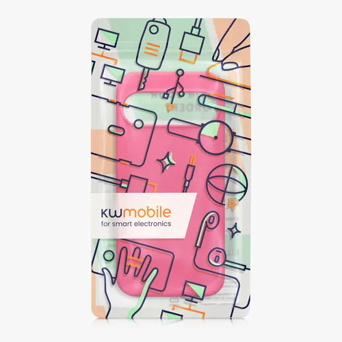 Vista 197 de kwmobile Funda Compatible con Google Pixel 6 Pro - Funda de teléfono de silicona TPU con acabado suave - Azul Arrecife
