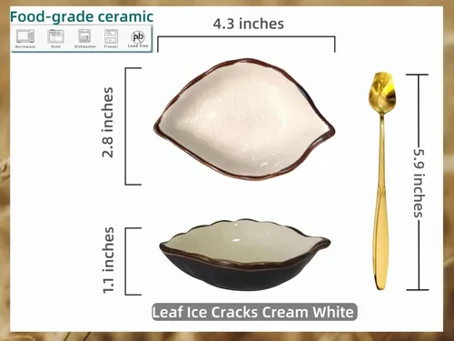 Vista 4 de Cuchara de café y reposa cucharas para accesorios de cafetería, reposa cucharas pequeño con diseño de hoja para estación de café, reposa cucharas