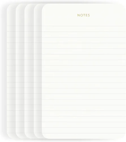 Vista 8 de Pinesman - Elegantes blocs de notas de escritorio para profesionales, blocs de notas para ejecutivos, minimalistas, con foil dorado, diseño