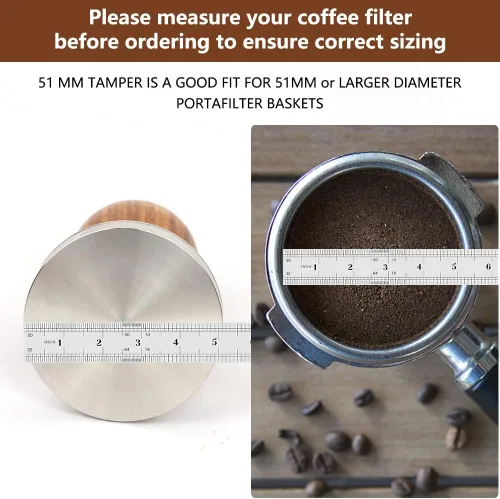 Vista 4 de Y-Step Juego de 22 piezas de manipulador de café, kit de accesorios para espresso, kit de barista, con manipulador de espresso de 51 mm, jarra