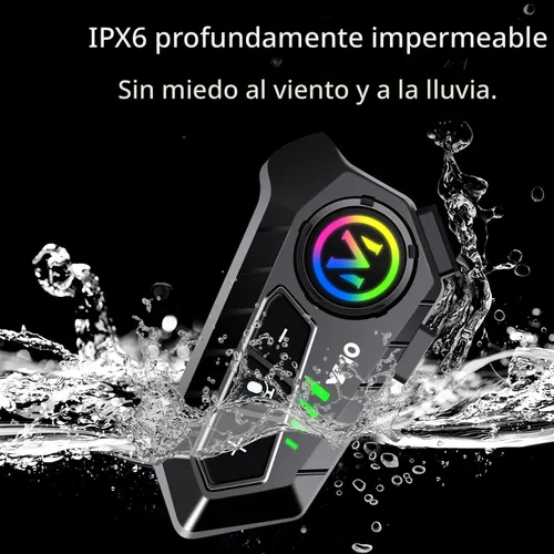 Vista 8 de Auriculares inalámbricos para casco de motocicleta con sonido de alta fidelidad, cancelación de ruido, batería de 25 horas, micrófono de pluma