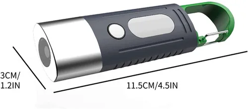 Vista 3 de Linterna de luz fuerte portátil LED zoom carga súper brillante mini linterna nueva iluminación LED linternas de alto brillo ajustable luz de flash